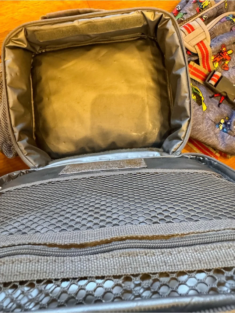 Pottery Barn Kids Mackenzie Marvel Avengers backpack and Lunchbox Superheroes